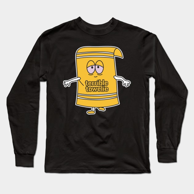 Terrible Towelie Long Sleeve T-Shirt by Carl Cordes